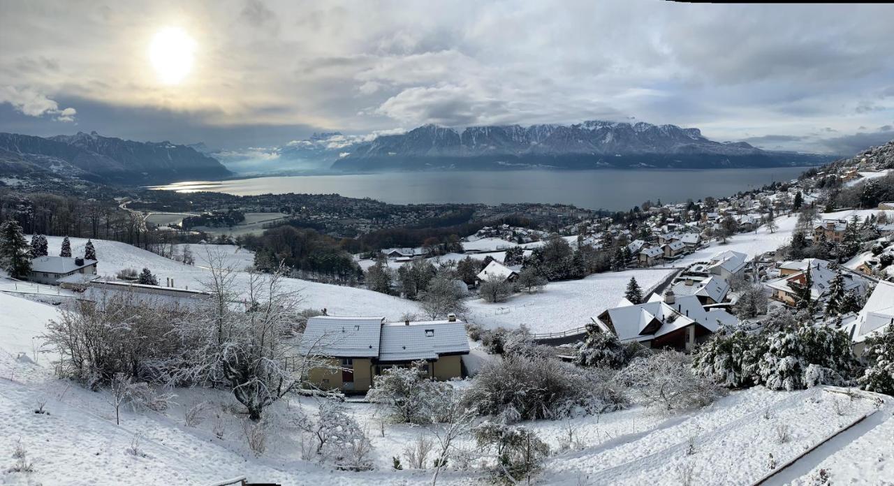 Appartement Moderne Avec Vue Panoramique A Jongny Proche De Montreux Luaran gambar