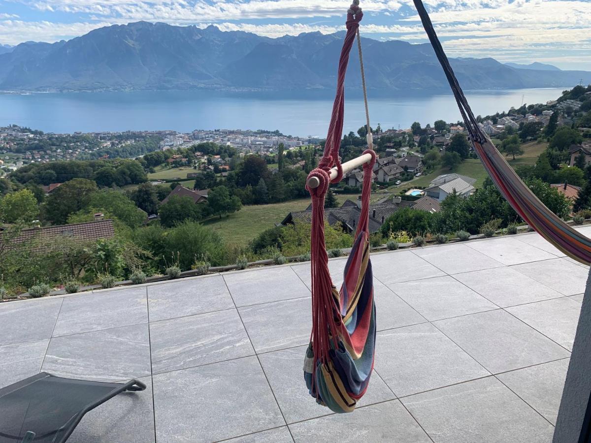 Appartement Moderne Avec Vue Panoramique A Jongny Proche De Montreux Luaran gambar