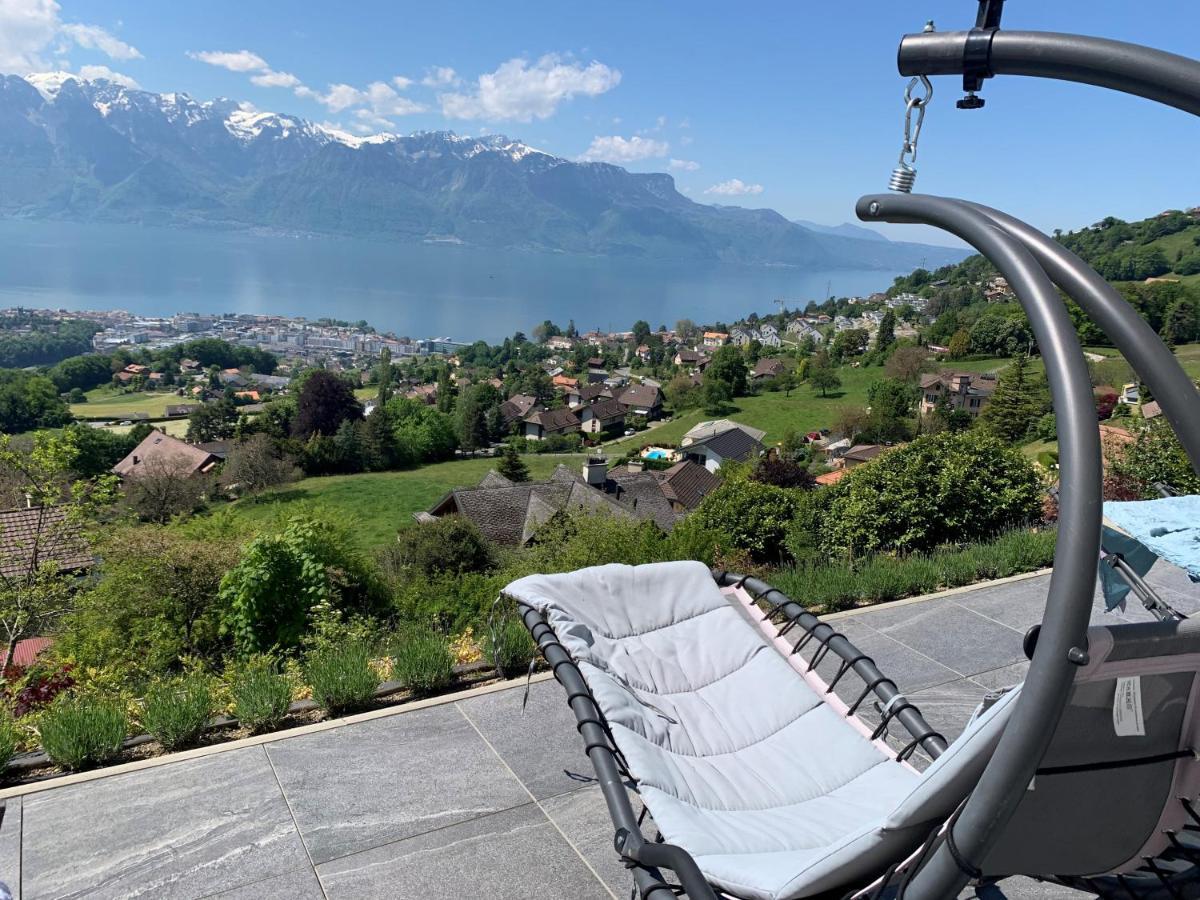 Appartement Moderne Avec Vue Panoramique A Jongny Proche De Montreux Luaran gambar