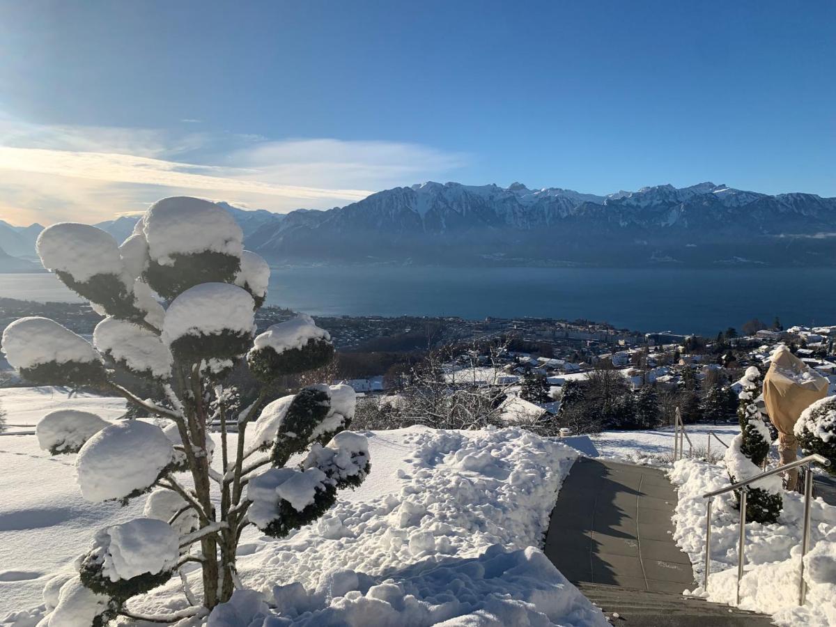 Appartement Moderne Avec Vue Panoramique A Jongny Proche De Montreux Luaran gambar