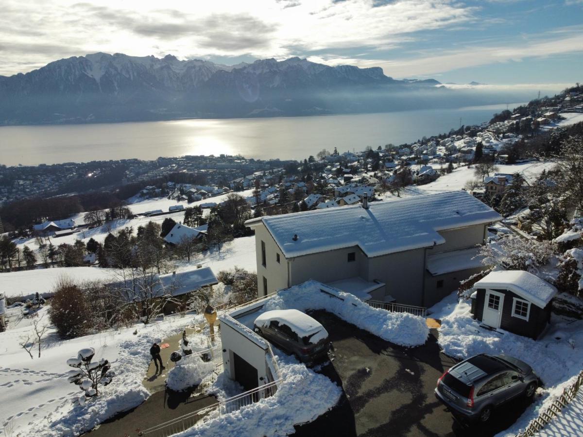 Appartement Moderne Avec Vue Panoramique A Jongny Proche De Montreux Luaran gambar