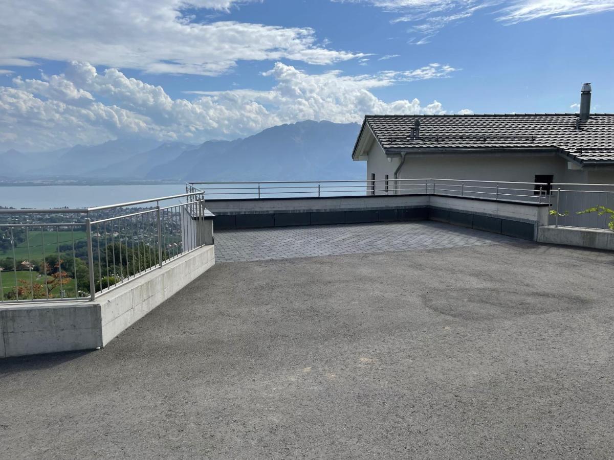Appartement Moderne Avec Vue Panoramique A Jongny Proche De Montreux Luaran gambar