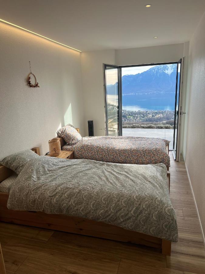 Appartement Moderne Avec Vue Panoramique A Jongny Proche De Montreux Luaran gambar