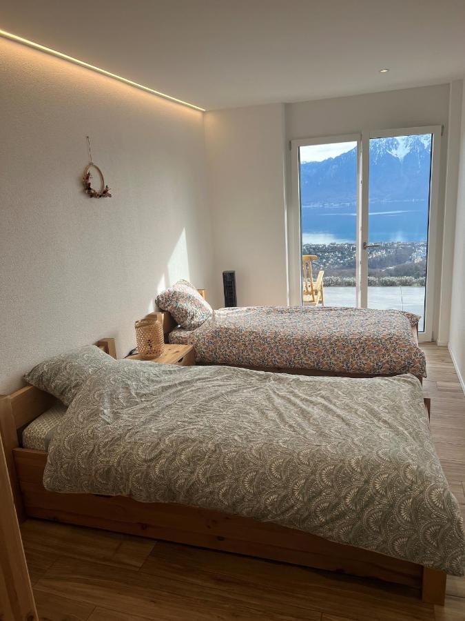 Appartement Moderne Avec Vue Panoramique A Jongny Proche De Montreux Luaran gambar